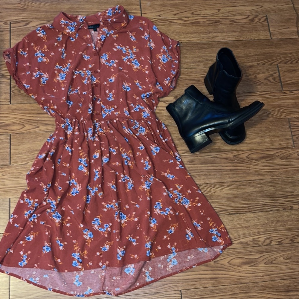 Flower pattern dress